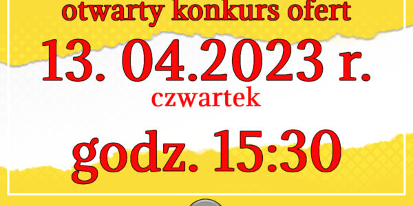 informacja o szkoleniu które odbędzie się 13.04.2023 o godz. 15;:0